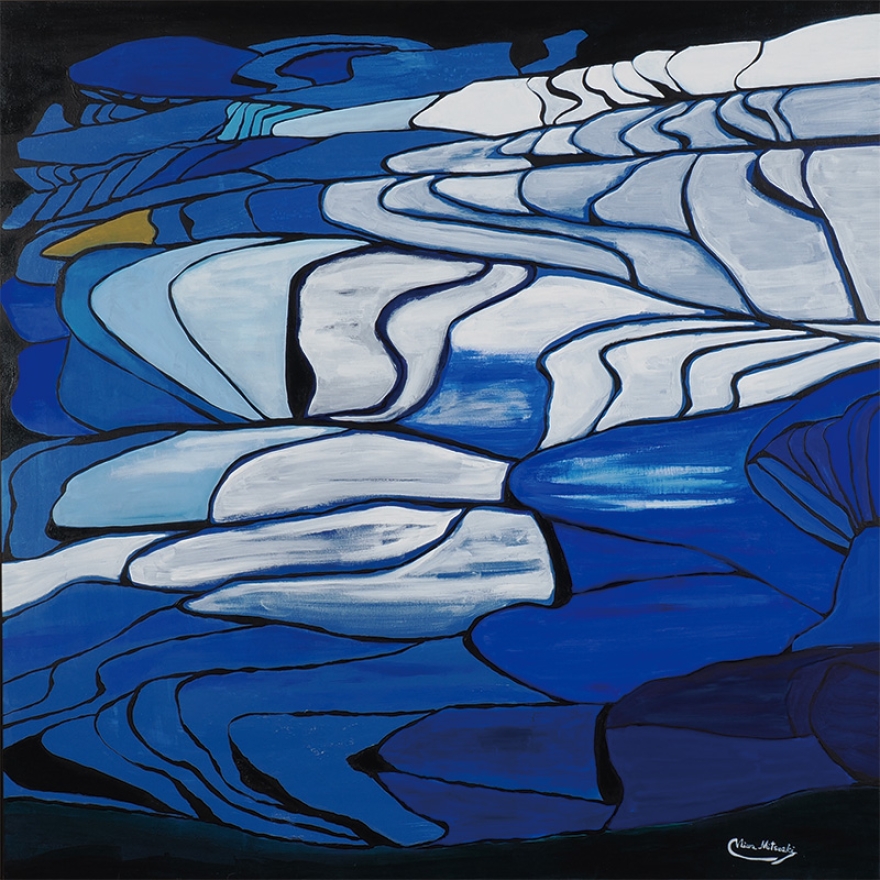 夜明けの棚田・さざ波